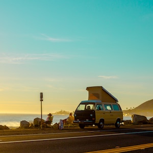 road tripping road trip van