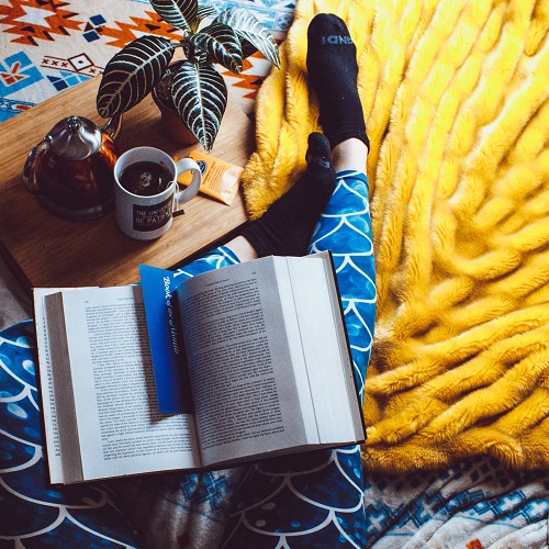 Relax with book relax book read