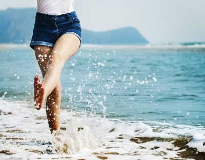 Beach at water