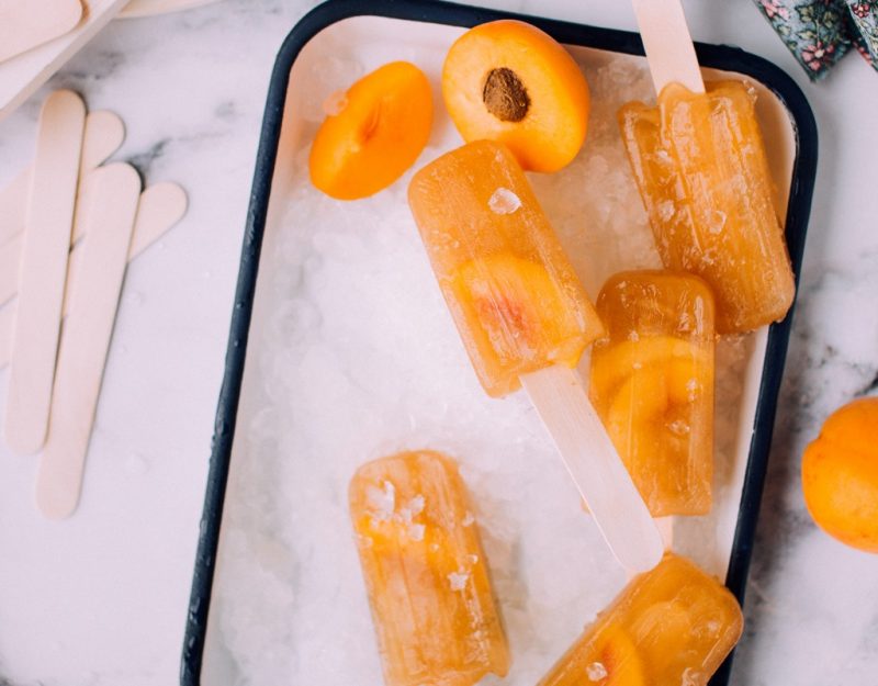 peach ice block