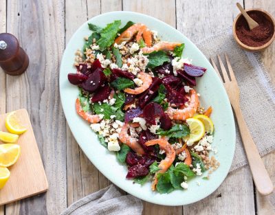 beetroot prawn salad