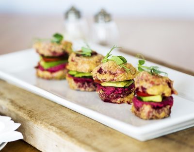 mini beet burgers