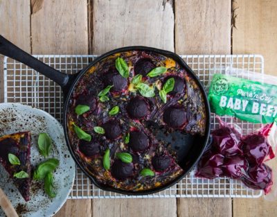 beetroot fritatta