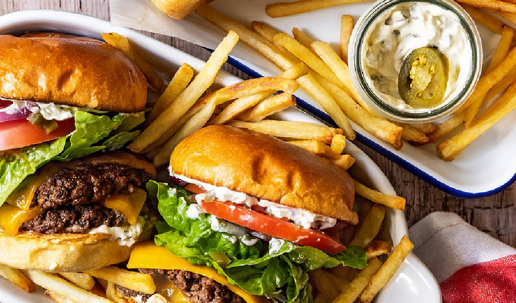 Jalapeno Double Smash Burgers